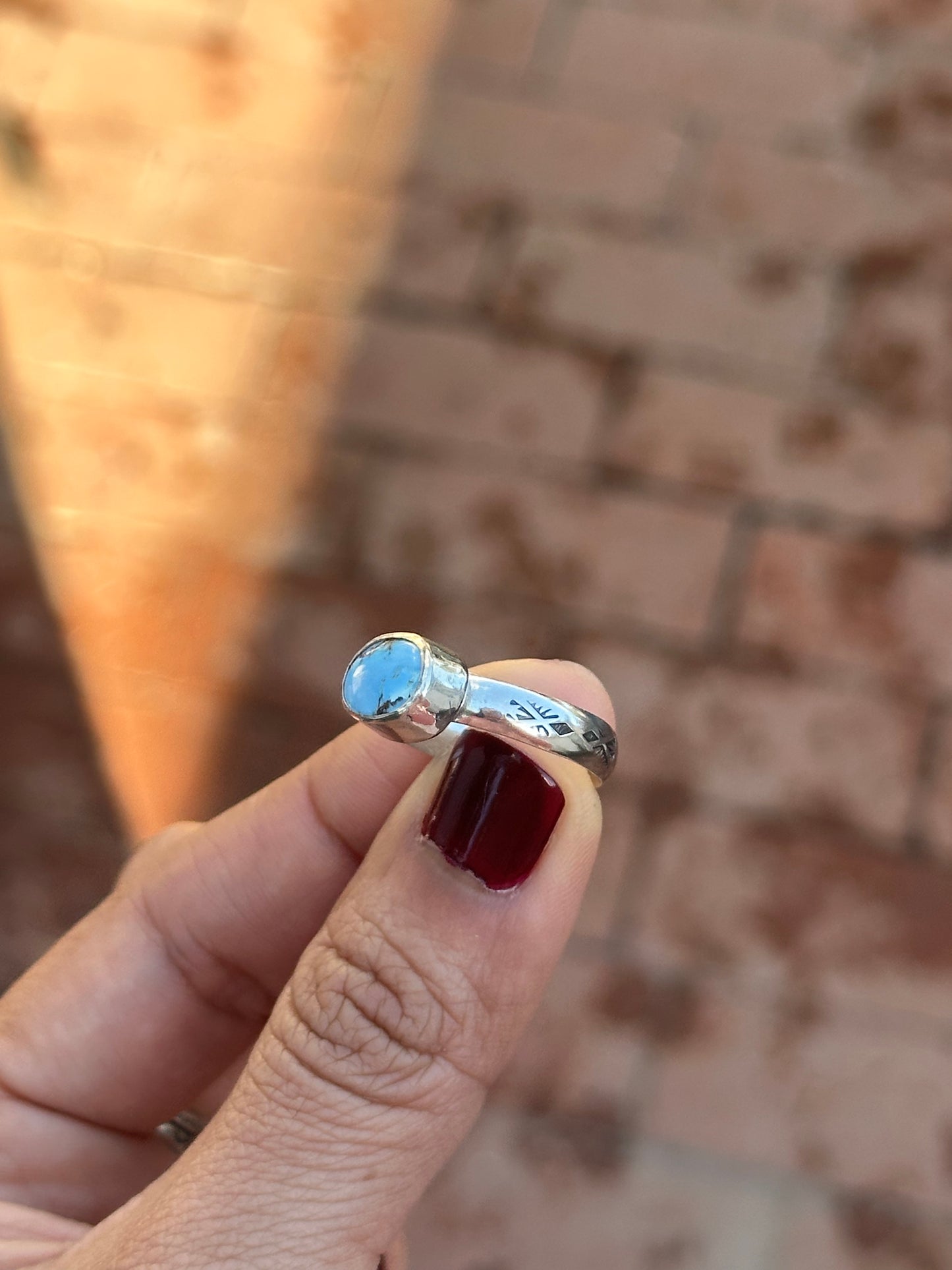 Stamped Golden Hills ring 8.25