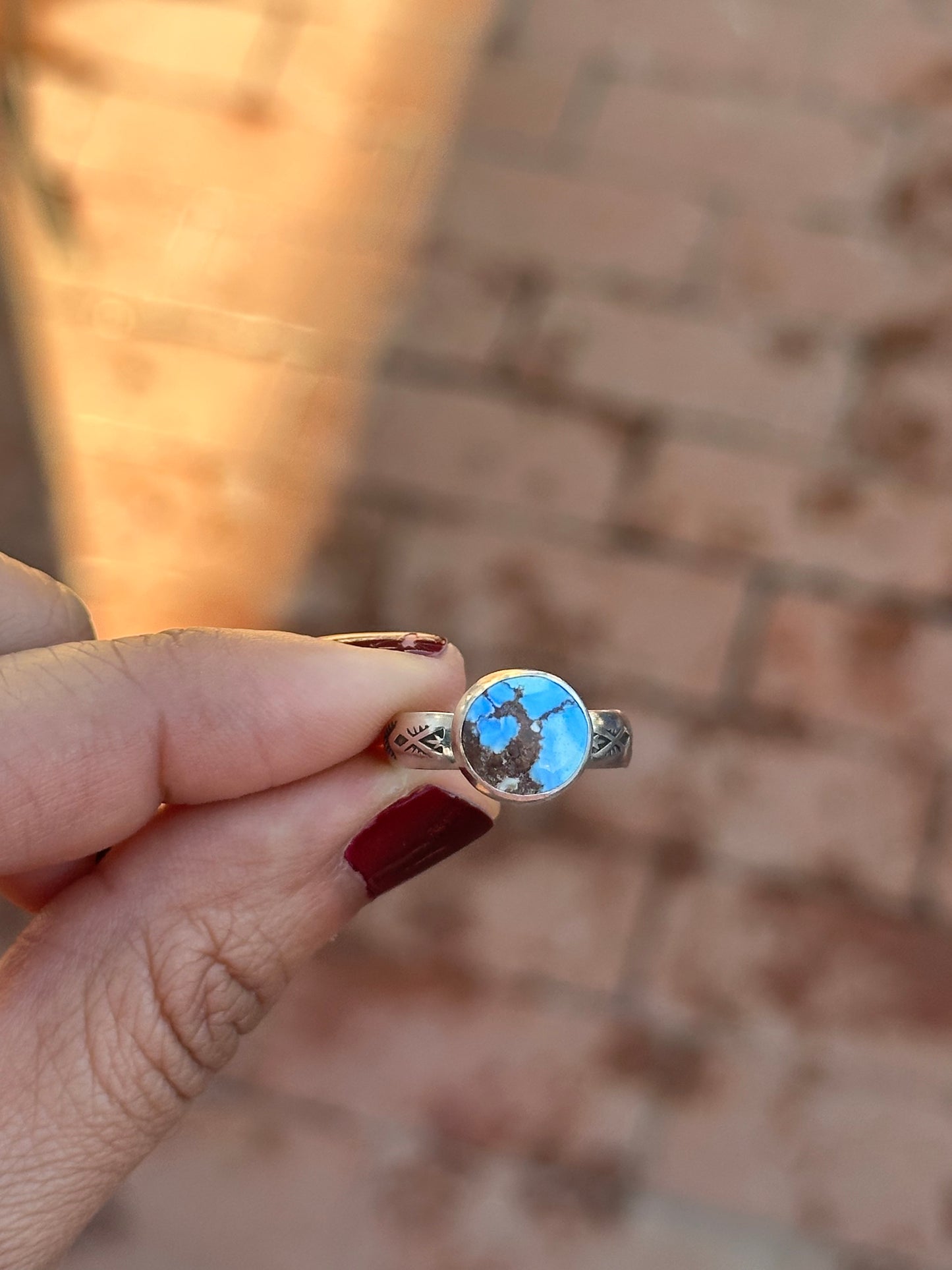 Stamped Golden Hills ring 8