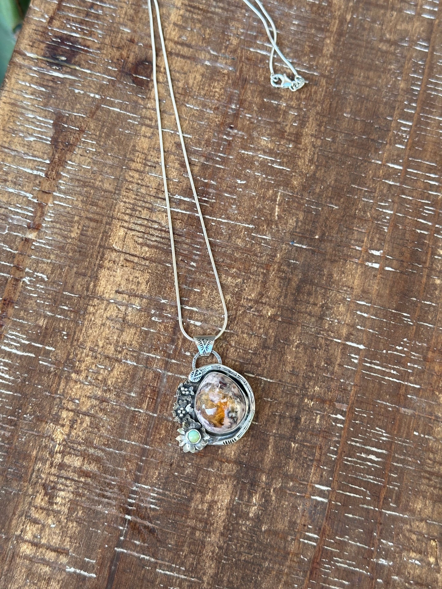 Coastal Nomad Fire Opal necklace