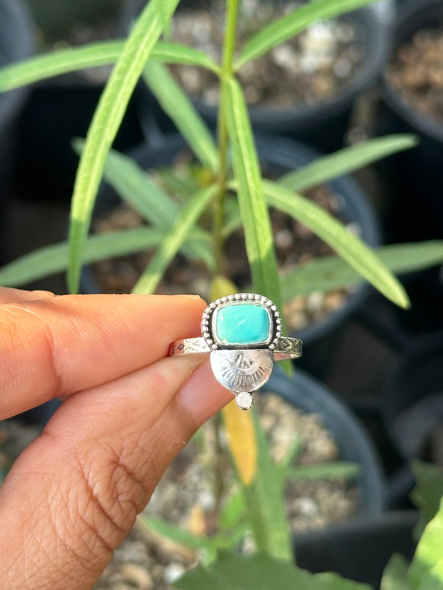 Turquoise stacker 8.25