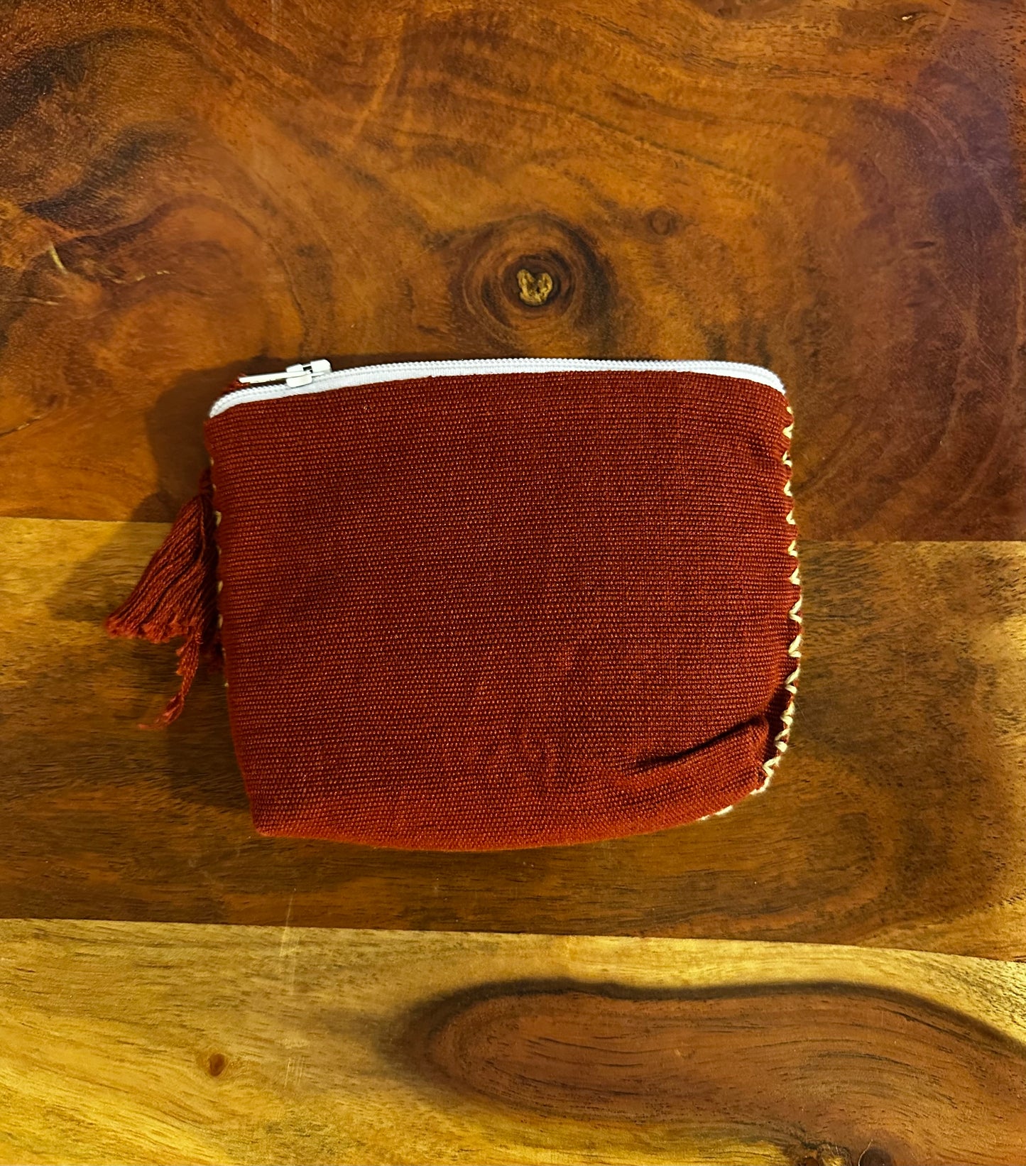 Maroon telar pouch