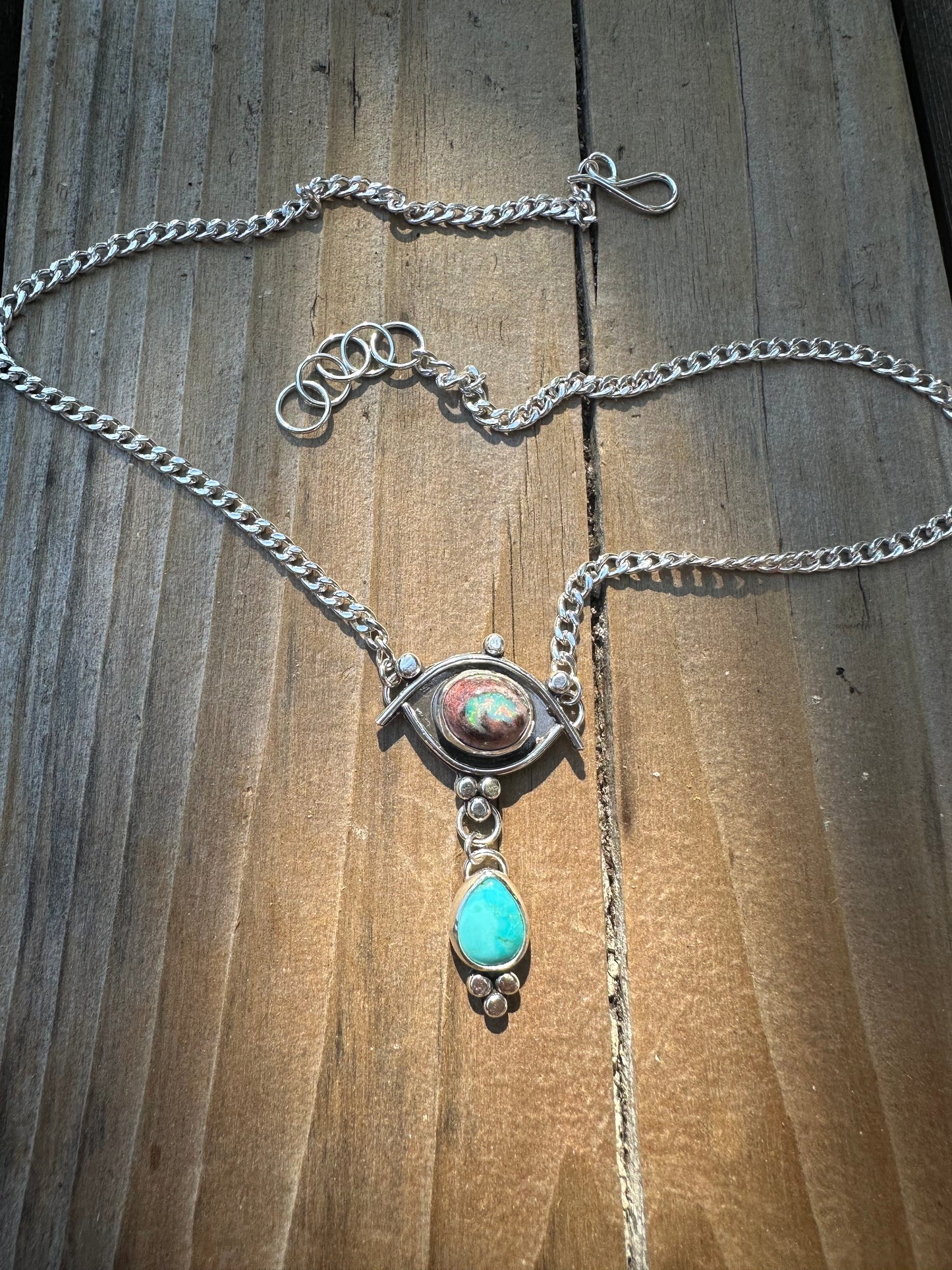 Blue Mal de Ojo Choker
