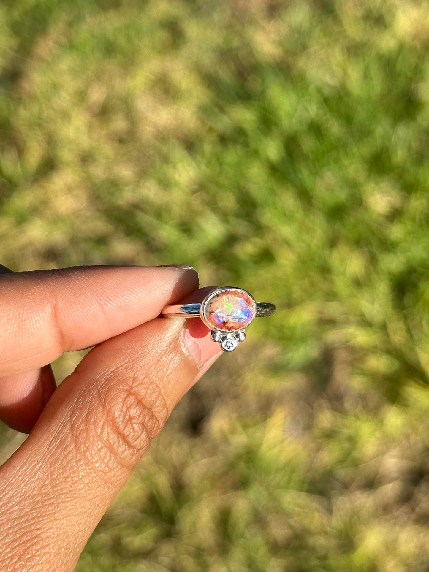 Secret star opal ring