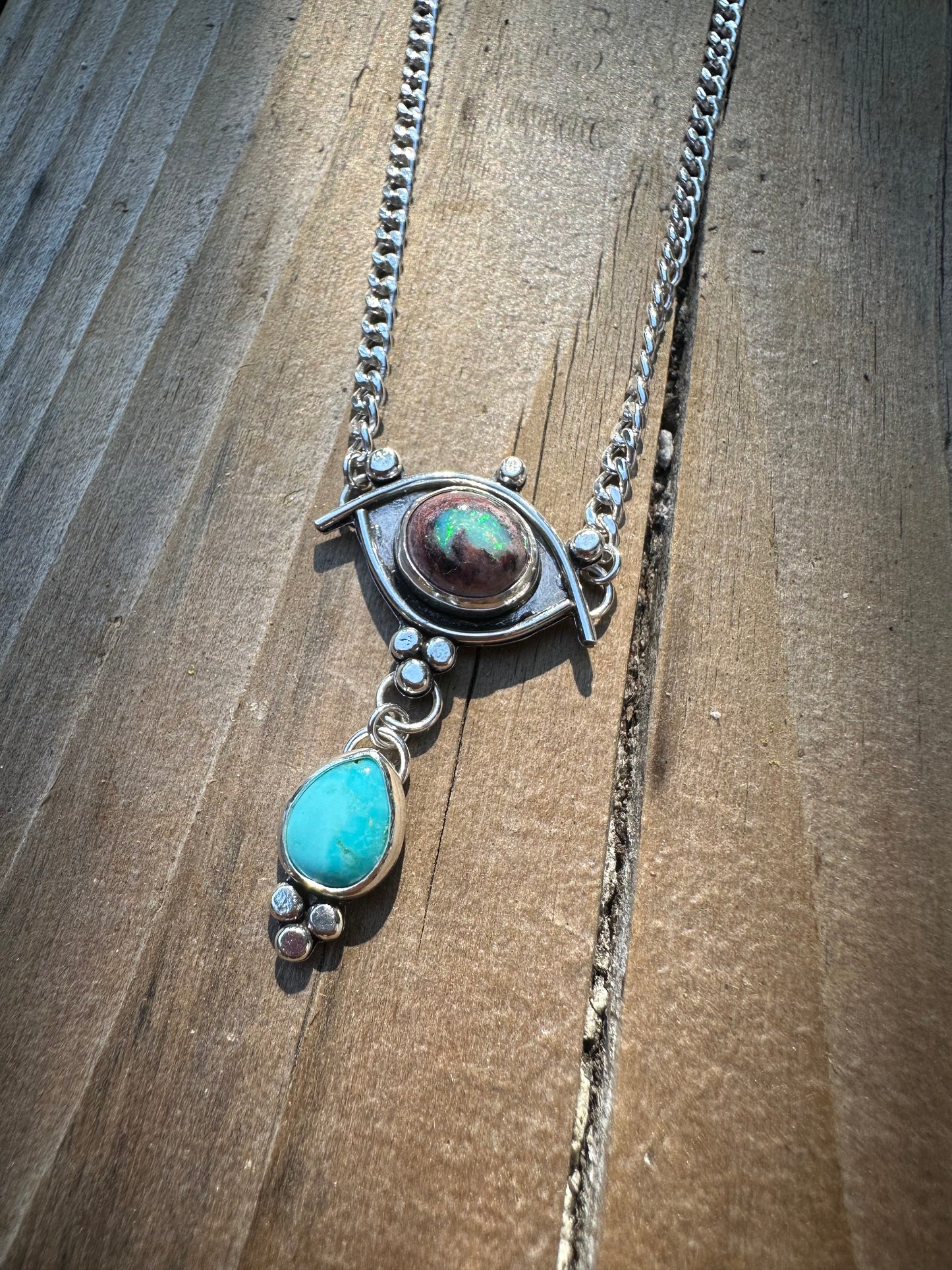 Blue Mal de Ojo Choker