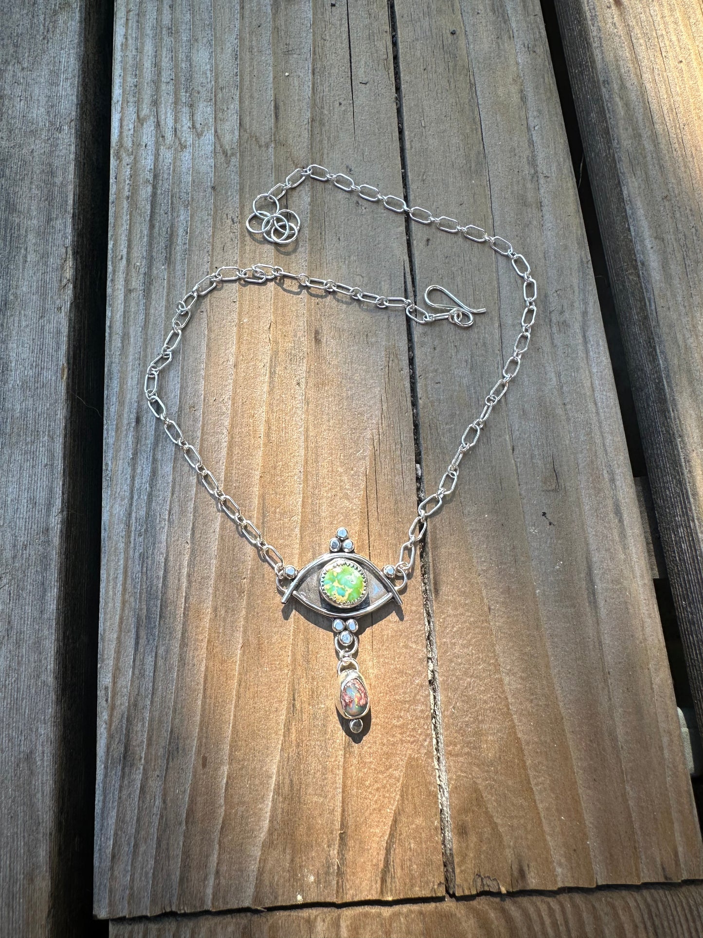 Green Mal de Ojo choker